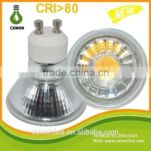 High Lumens Bright 220v 450lm 90lm/w 50 Halogen Replace Cob Led Mr16 5w Spotlight Gu10 thumbnail-1