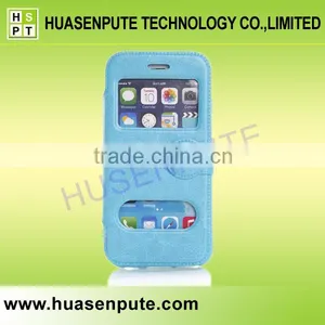 View Flip Case Leather Cover & Screen Guard For Apple IPhone 6 With Magnet Closure thumbnail-1