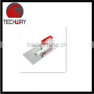 Stainless Plastering Trowel With Notch Teeth and Plastic Handle thumbnail-1