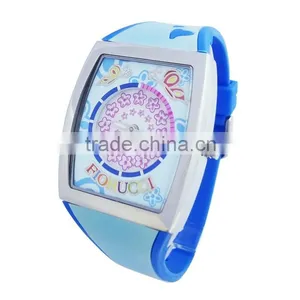 Multi Color Kids Silicone Rubber Band Watch OEM Children's Quartz Watch thumbnail-3