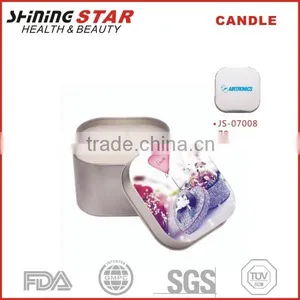 2015 New Design Unique Candle Jars in Circle Tin 15g thumbnail-2