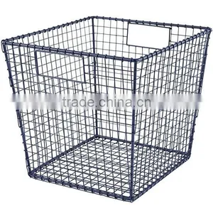 Blue Down to the Wire Cube Bin 11"Wx12"Dx10.5"H thumbnail-1
