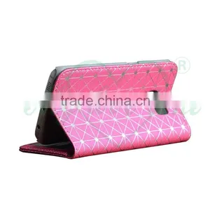 Grid Patterm OEM Leather Case for Samsung S6 Edge thumbnail-4