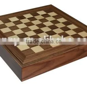 High Glossy Finish 2 in 1 Chess Set Wooden thumbnail-3