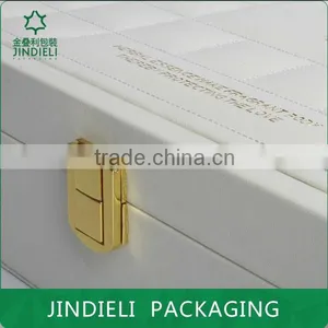 Creative Design Beauty White Leather Cosmetic Box Packaging thumbnail-4