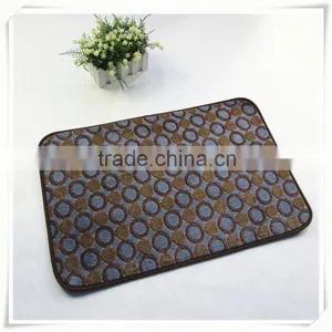Coral Velvet Printed Carpets Rugs / Custom Size Bath Mat thumbnail-1