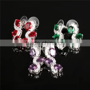 Women Jewelry Fancy Cutting 2016 New Style Design Cubic Zirconia Earring thumbnail-2