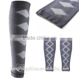 Wholesale Black Knitted And Jacquard Sport Protective Cool Arms Sleeves thumbnail-1