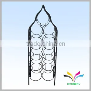 Floor Stand OEM Design Factory Made Metal Iron Wine Bottle Holder thumbnail-1