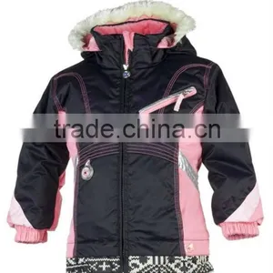 Kids Ski Clothing Jacket in Black thumbnail-1