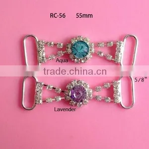 Stock Hot Selling Factory Price Colorful Rhinestone Connector for Headband/hairwear for Bikini (RC-56) thumbnail-4