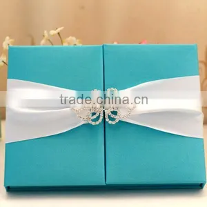 Good Quality Ivory Wedding Invitation Box Envelop Inside Unique thumbnail-5