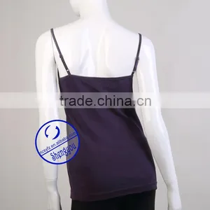 New Design Custom Wholesale 100 Cotton Lace Womens Tank Top thumbnail-2