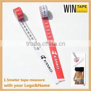 150cm Double Sides Metric Measure Tapes Promotional Gift Delta Fiberglass Tailoring Tools With Your Logo thumbnail-1