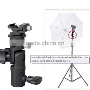 E Speedlite Flash Mount Holder For Light Stand Photo Video Studio Umbrella Hole thumbnail-1