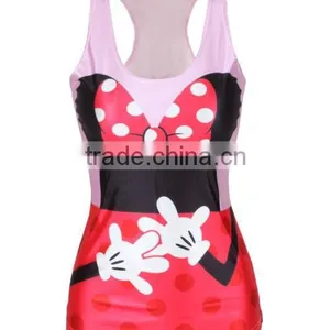 Hot Girls Cute Cartoon 3D Printed Tank Tops/singlets Wholesale in China thumbnail-1