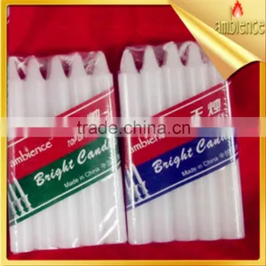 European Smokeless Tasteless Rod Wax A Romantic Wedding Long White Rod Candles thumbnail-1
