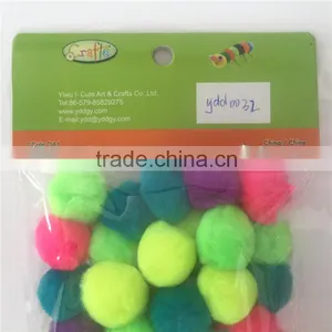 Factory Supply DIY Crafts Acrylic Fluorescent Pompoms Toys for Kids or Wedding Party Decoration thumbnail-5