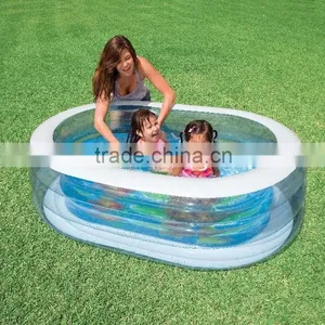 Portable Foldable Transparent Inflatable Baby Swimming Water Pool thumbnail-1