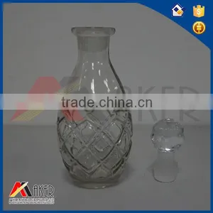 600ml Frosted And Buckle Glass Bottle Alcoholic Wine Glass Bottle thumbnail-2
