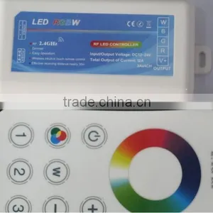 2.4G Wireless 3 Zone RGBW LED Controller Dimmable Touch Remote thumbnail-1
