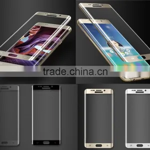 Premium Top Quality 9H Hardness Full Cover 3D Curved Tempered Glass Screen Protector for Samsung Galaxy S6 Edge S6 Plus Edge thumbnail-1