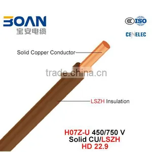 H07z-U Electric Wire 450/750v Cu/Lszh Low Smoke Halogen Free Cable HD 22.9 thumbnail-1