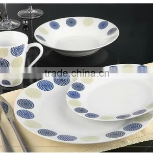 Round Shape Ceramic Dinner Ware Set thumbnail-1