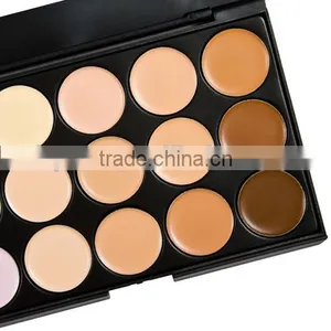 Hottest Amazon 15-color Eyeshadow Palette ,Oblique Head Brush and Powder Puff Cosmetic Set thumbnail-5