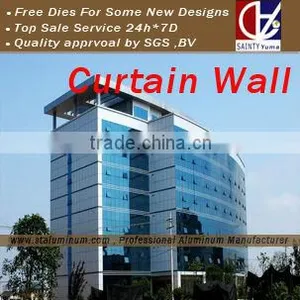 Aluminum Curtain Wall Profile With Invisible Frame thumbnail-5
