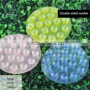 Multi Purpose PVC Round Magic Double Side Vacuum Air Sucker thumbnail-2