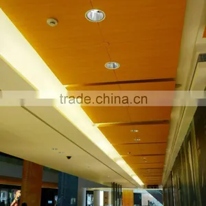 600 * 600mm Wood Grain Suspended Aluminum Ceiling Open Frame Ceiling Clip In Ceiling Tile thumbnail-6