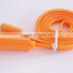 Flat Noodle Design Candy-colored Micro USB Cable With Led Light for Android Smart Phone thumbnail-5