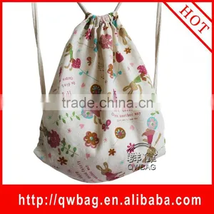 2016 Recycled Cheap Cotton Fabric Drawing String Bags thumbnail-1