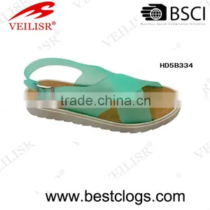 2016 Hottest Sale Jie Yang Summer Lady PVC Slipper Women PCU Sandals Fashion Shoes thumbnail-1