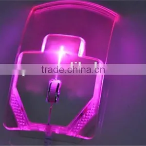 High Quality Wired USB Transparent Mouse Lovely Game Mouse thumbnail-1