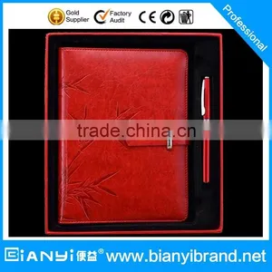 pu Leather Promotional Gift Set Notebook With Buckle and Pen Power Bank Gift Set Promotional Notebook and Pen Gift Set thumbnail-1