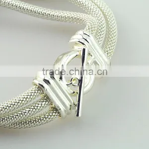 China Factory Sterling Silver Custom Personalized Charms Bangle Bracelets thumbnail-5