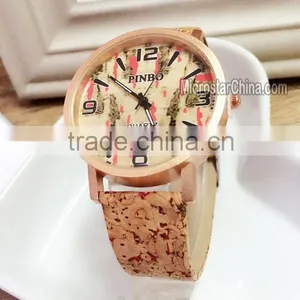 2016 New Fashion Different Color Spot Wooden Wrist Watch thumbnail-3