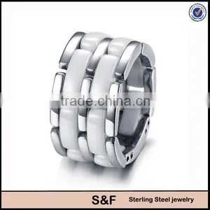 Brand Men Ring Ceramic Ring Made With Ceramic & Stainless Steel thumbnail-1