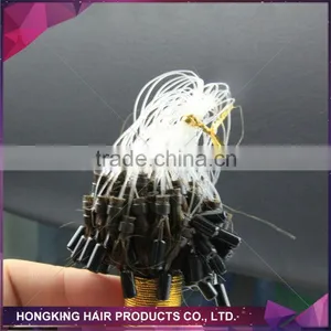 Cheap Real Human Hair Extensions Micro Loop Hair Extension Micro Links Hair Extension thumbnail-5