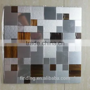OEM ACP Mosaic Decoration Panel Tightly Spaced Aluminium Mosaic Tile thumbnail-1