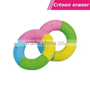 Colorful Mini Swim Ring Shaped Mini Pencils Eraser thumbnail-1