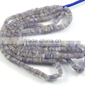 Natural Tanzanite Heishi Spacer Beads thumbnail-1