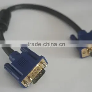 High Quality Black Blue Head VGA Line 15cm Cabletolink Top Quality thumbnail-1