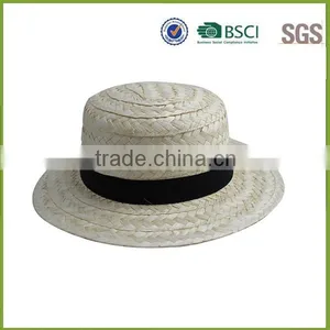 White Wholesale Mens Straw Hat Decorate Straw Folding Straw Hat thumbnail-1