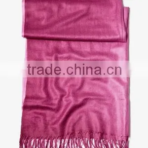Burgundy Acrylic Gradient Rainbow Pashmina Scarf thumbnail-2