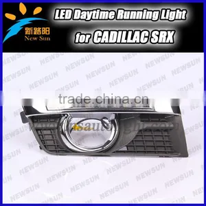 for Cadillac SRX 2010~2012 LED Daytime Running Light,2pcs+wire of Harness,black Cover 8W 12V,6000~7000k,Super Quality Led Drl thumbnail-1