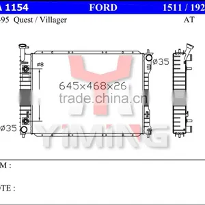 Radiator for Fordd Quest 93-95 Villager AT thumbnail-1