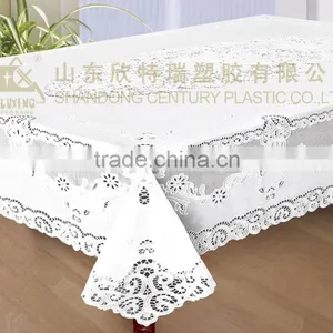 CROCHET VINYL TABLE CLOTH - ZT-328 137X182CM thumbnail-1